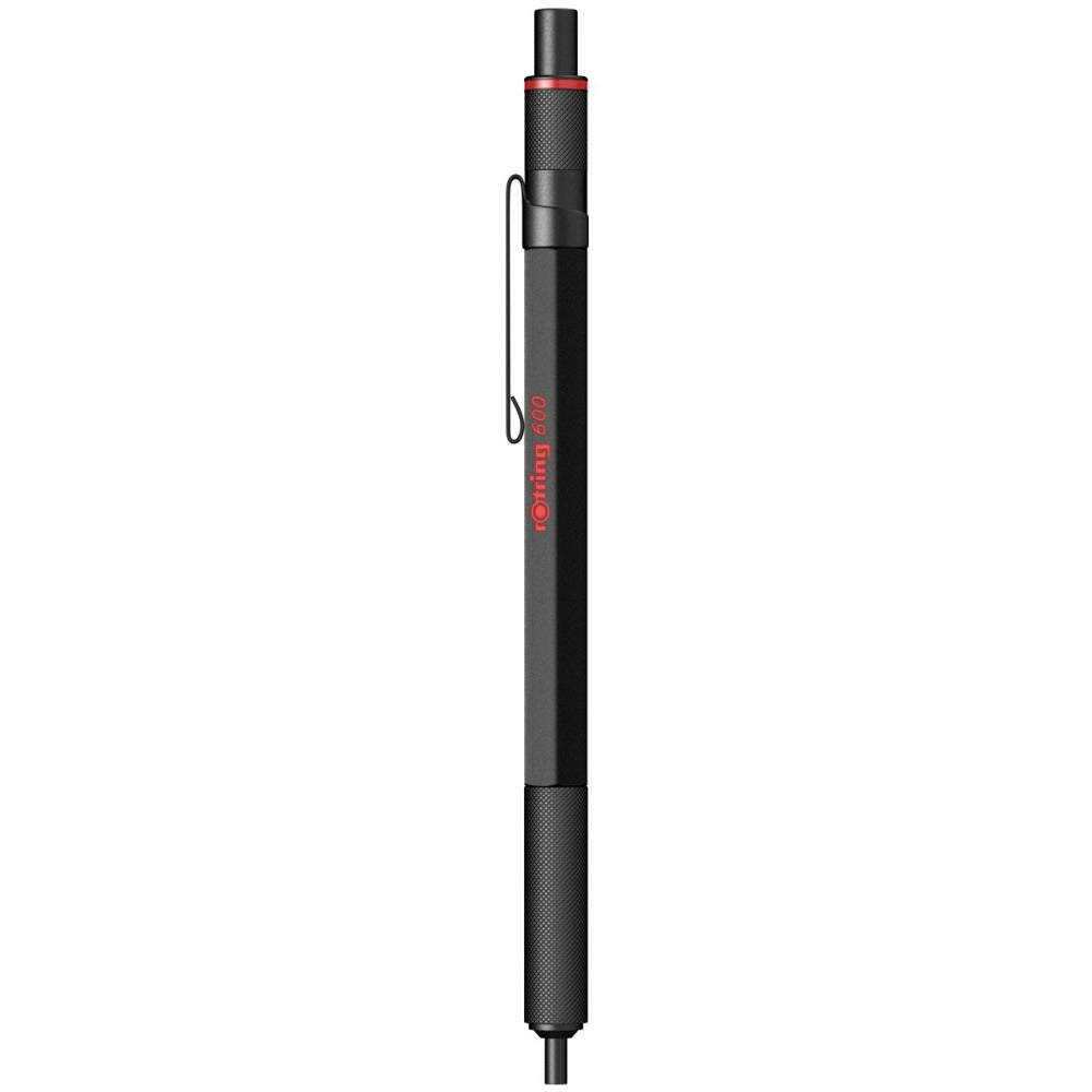 Rotring | 600 Series | Black 1.0mm Ball Pen | Metal Body | Non-Slip | Metal Knurled Grip Rotring